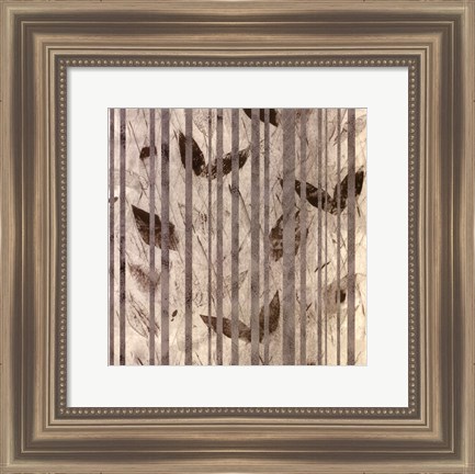 Framed Fluttering Leaves Print