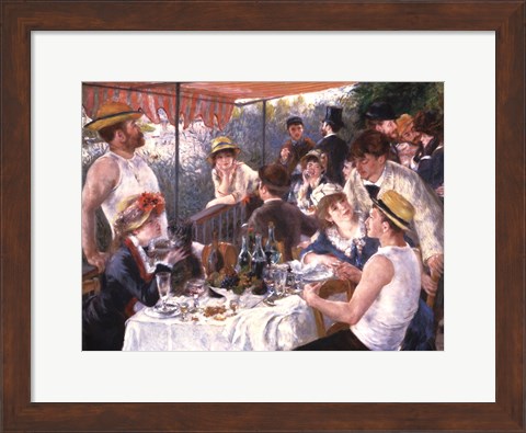 Framed Luncheon of the Boating Party Print