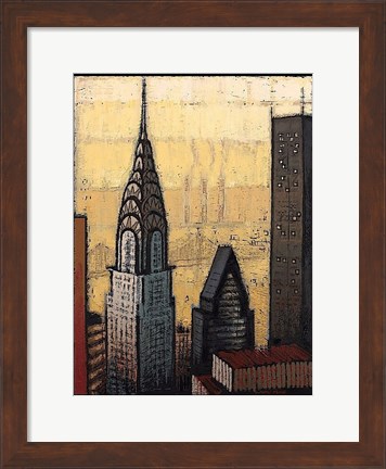 Framed Golden Chrysler Print