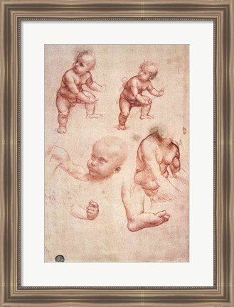 Framed Study for the Infant Christ Print