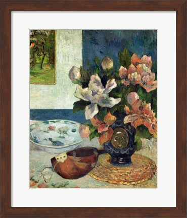 Framed Still Life with a Mandolin, 1885 Print