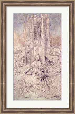 Framed St. Barbara, 1437 Print