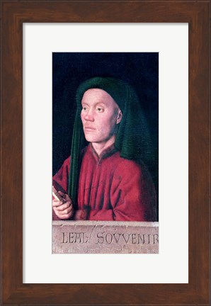 Framed Portrait of a Young Man, 1432 Print