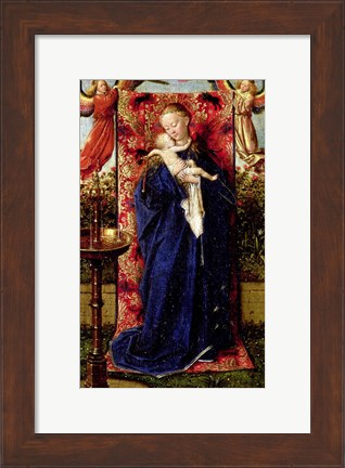 Framed Madonna at the Fountain, 1439 Print