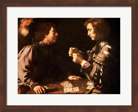 Framed Gamblers Print