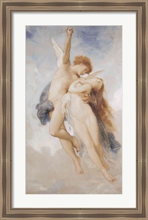 Framed Cupid and Psyche, 1889 Print