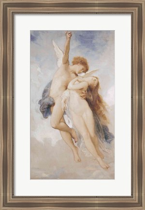 Framed Cupid and Psyche, 1889 Print