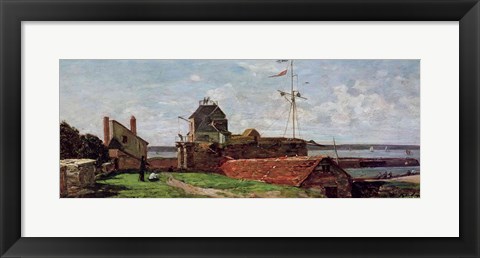 Framed Francois Ier Tower at le Havre, 1852 ( Print