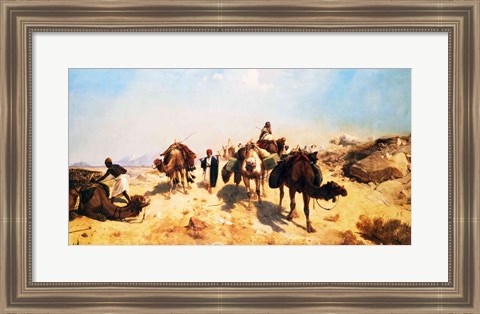 Framed Crossing the Desert Print