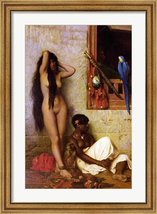 Framed Slave for Sale, 1873 Print