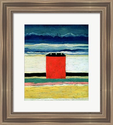 Framed Red House, 1932 Print