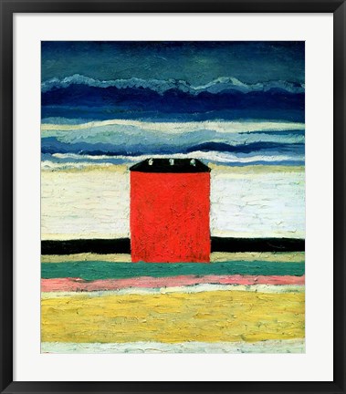 Framed Red House, 1932 Print