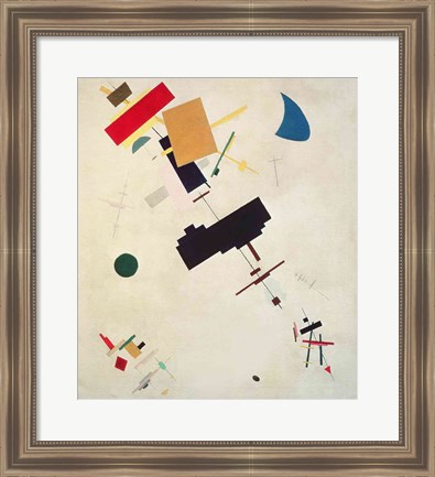 Framed Suprematist Composition No.56 Print