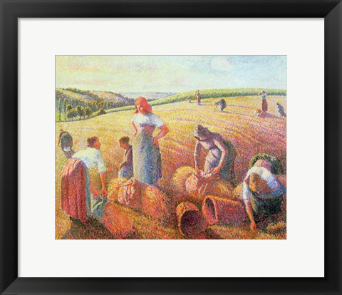 Framed Gleaners, 1889 Print