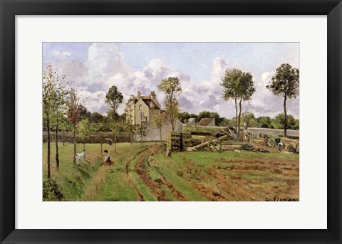 Framed Landscape, Louveciennes Print