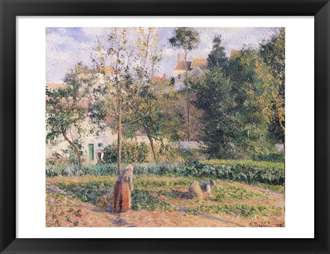 Framed Vegetable Garden at the Hermitage, Pontoise, 1879 Print