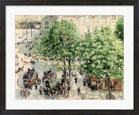Framed Place du Theatre-Francais, Spring, 1898 Print