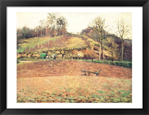 Framed Ploughland, 1874 Print