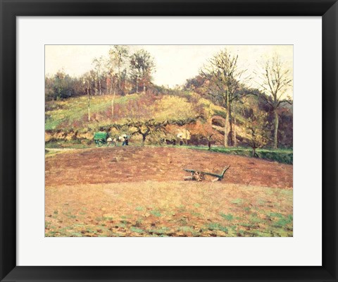 Framed Ploughland, 1874 Print