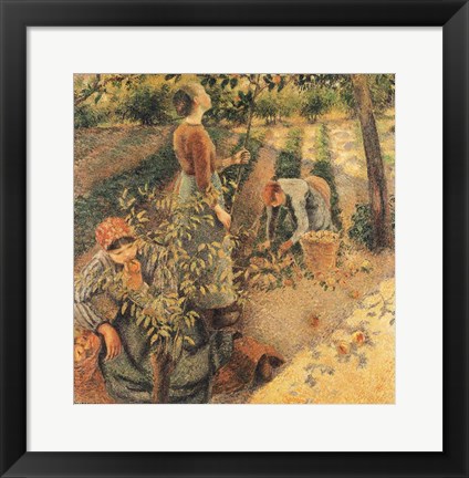 Framed Apple Pickers, 1886 Print