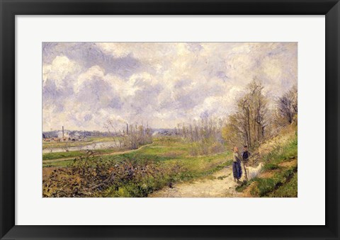 Framed La Sente du Chou, near Pontoise, 1878 Print