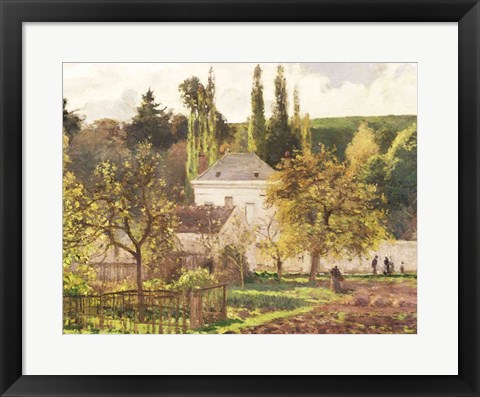 Framed House in the Hermitage, Pontoise, 1873 Print