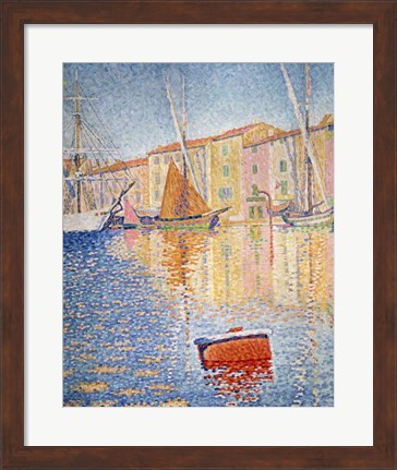 Framed Red Buoy, Saint Tropez, 1895 Print