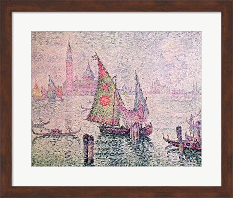 Framed Green Sail, Venice, 1904 Print