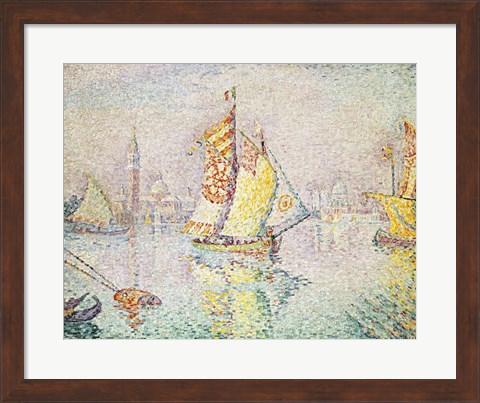 Framed Yellow Sail, Venice, 1904 Print