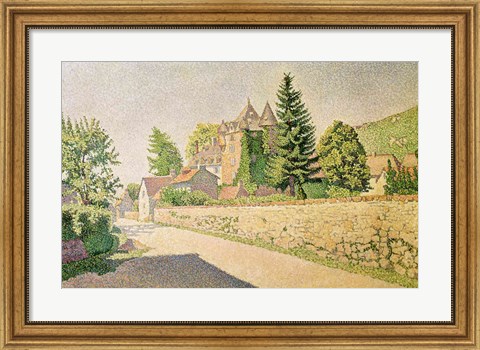 Framed Chateau de Comblat, c.1887 Print