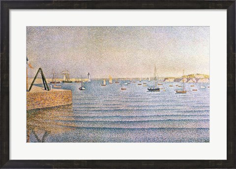 Framed Harbour at Portrieux, 1888 Print