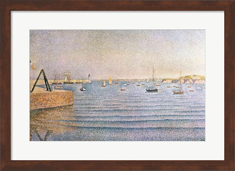 Framed Harbour at Portrieux, 1888 Print