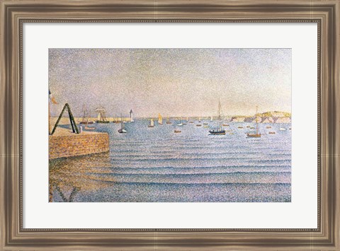 Framed Harbour at Portrieux, 1888 Print