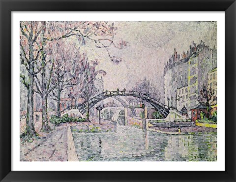 Framed Canal Saint-Martin, 1933 Print