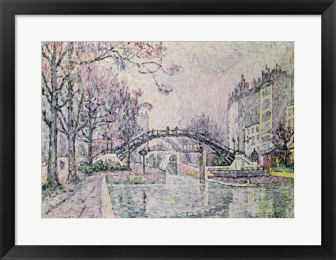 Framed Canal Saint-Martin, 1933 Print