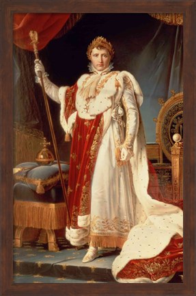 Framed Napoleon in Coronation Robes, c.1804 Print