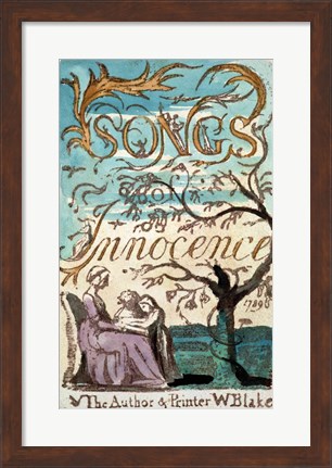 Framed Songs of Innocence Print