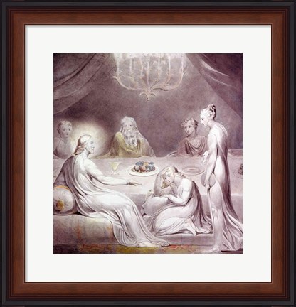 Framed Christ in the House of Martha and Mary or The Penitent Magdalen Print