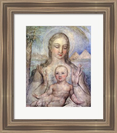 Framed Virgin and Child in Egypt, 1810 Print