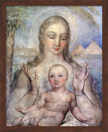 Framed Virgin and Child in Egypt, 1810 Print