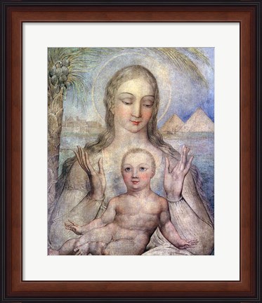 Framed Virgin and Child in Egypt, 1810 Print