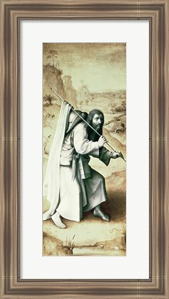 Framed St. James the Greater, Exterior of Left Wing of Last Judgement Altarpiece Print