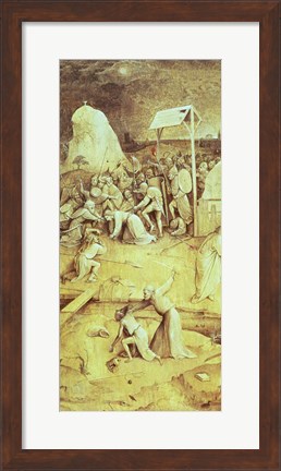 Framed Christ on the Road to Calvary, from the Temptation of St. Anthony triptych Print