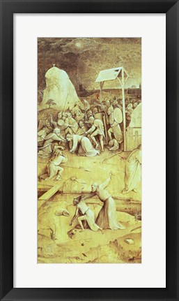 Framed Christ on the Road to Calvary, from the Temptation of St. Anthony triptych Print