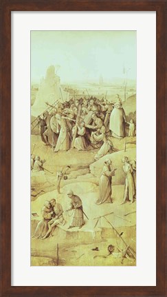 Framed Christ on the Road to Calvary, from the Temptation of St. Anthony triptych Print