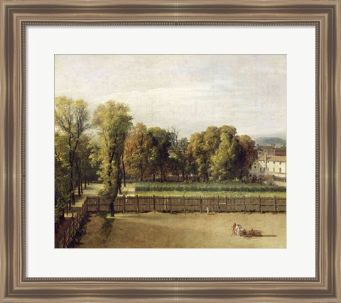 Framed View of the Luxembourg Gardens in Paris, 1794 Print
