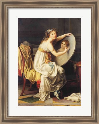 Framed Portrait of Rose Adelaide Ducreux Print