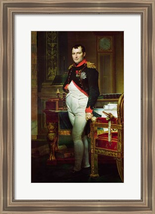 Framed Napoleon Bonaparte Print