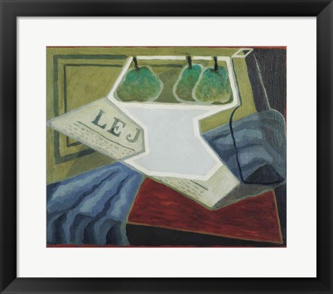 Framed Fruit Bowl, 1925-27 Print