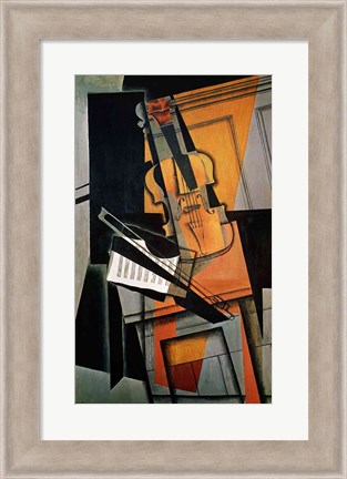 Framed Violin, 1916 Print